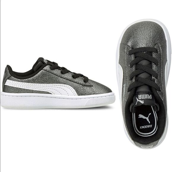 Puma Vikky V2 Glitz leather sneaker size 7c and 9c, new - Picture 1 of 6